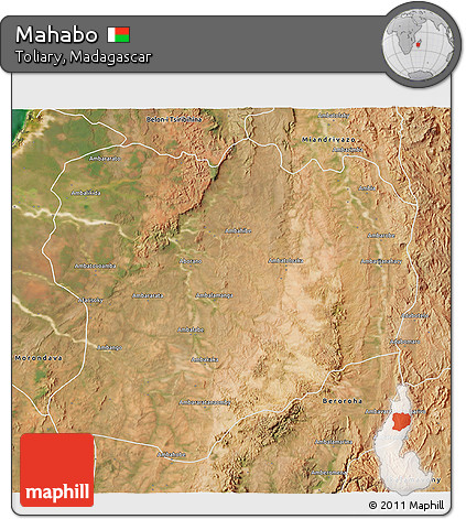 Satellite 3D Map of Mahabo