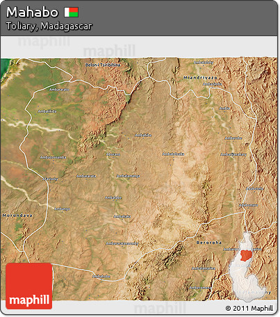 Satellite 3D Map of Mahabo