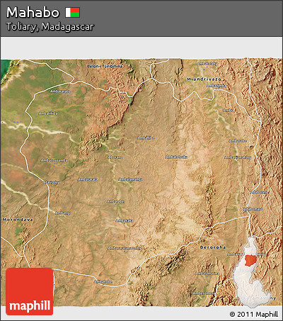 Satellite 3D Map of Mahabo