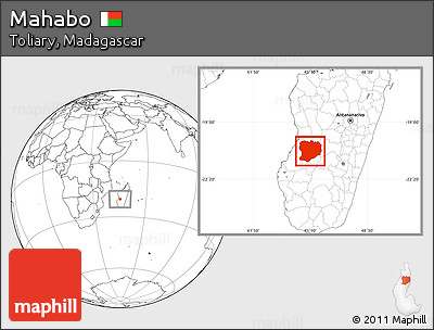 Blank Location Map of Mahabo