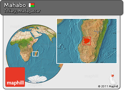 Satellite Location Map of Mahabo