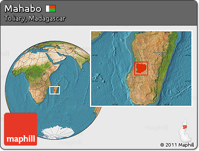 Satellite Location Map of Mahabo