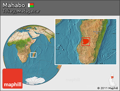 Satellite Location Map of Mahabo
