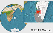 Satellite Location Map of Mahabo, highlighted country, highlighted parent region