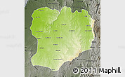 Physical Map of Mahabo, darken, semi-desaturated