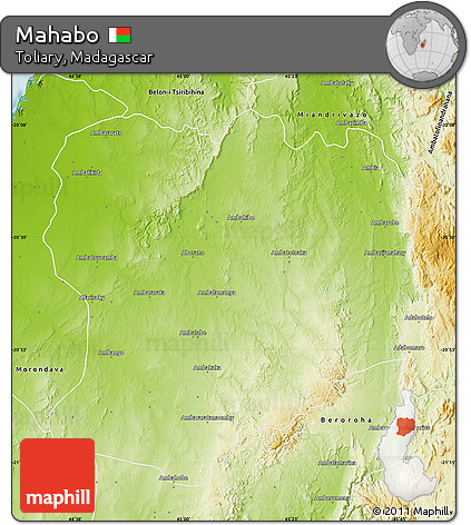 Physical Map of Mahabo