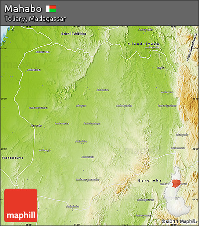 Physical Map of Mahabo
