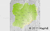 Physical Map of Mahabo, lighten, desaturated
