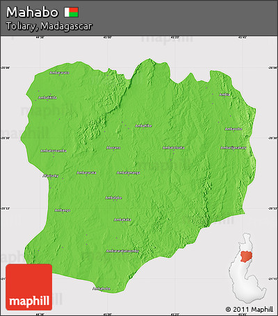 Political Map of Mahabo, cropped outside