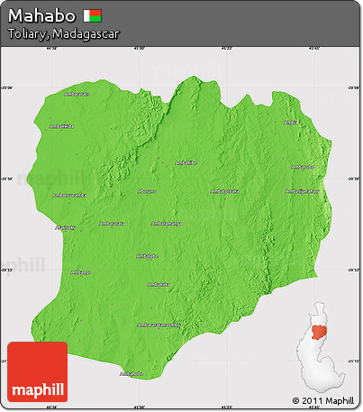 Political Map of Mahabo, cropped outside