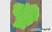 Political Map of Mahabo, darken, semi-desaturated
