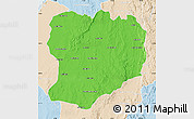 Political Map of Mahabo, lighten