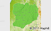 Political Map of Mahabo, physical outside