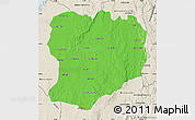 Political Map of Mahabo, shaded relief outside