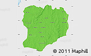 Political Map of Mahabo, single color outside