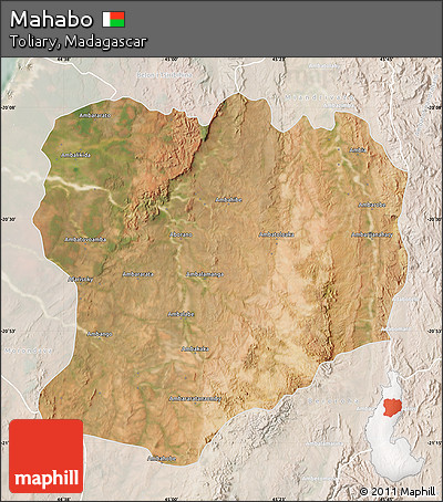 Satellite Map of Mahabo, lighten
