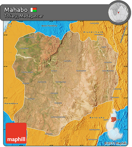 Satellite Map of Mahabo, political outside