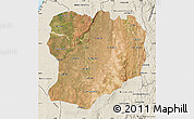 Satellite Map of Mahabo, shaded relief outside