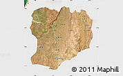 Satellite Map of Mahabo, single color outside