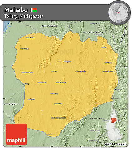 Savanna Style Map of Mahabo