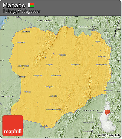 Savanna Style Map of Mahabo