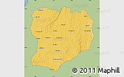 Savanna Style Map of Mahabo, single color outside