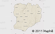 Shaded Relief Map of Mahabo, cropped outside