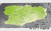 Physical Panoramic Map of Mahabo, darken, desaturated