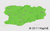 Political Panoramic Map of Mahabo, cropped outside