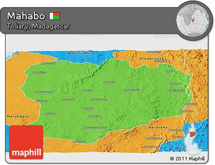 Political Panoramic Map of Mahabo