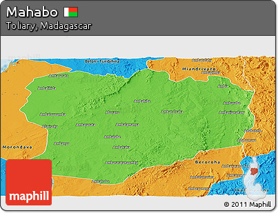 Political Panoramic Map of Mahabo