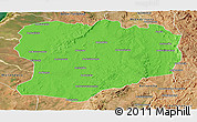Political Panoramic Map of Mahabo, satellite outside