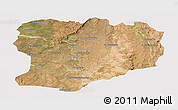 Satellite Panoramic Map of Mahabo, cropped outside