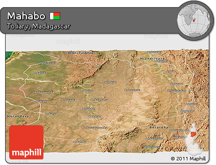 Satellite Panoramic Map of Mahabo