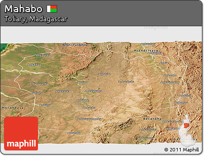 Satellite Panoramic Map of Mahabo