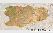 Satellite Panoramic Map of Mahabo, lighten