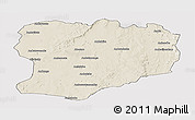Shaded Relief Panoramic Map of Mahabo, cropped outside