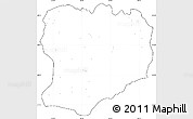 Blank Simple Map of Mahabo, cropped outside, no labels