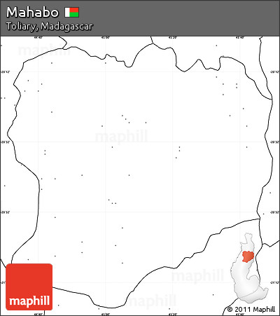 Blank Simple Map of Mahabo, no labels