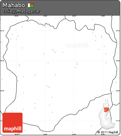 Blank Simple Map of Mahabo, no labels