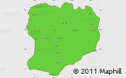 Political Simple Map of Mahabo, cropped outside