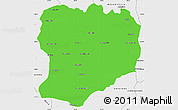 Political Simple Map of Mahabo, single color outside, borders and labels