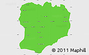 Political Simple Map of Mahabo, single color outside