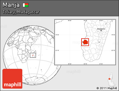 Blank Location Map of Manja