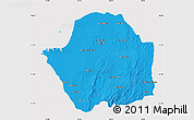 Political Map of Manja, cropped outside