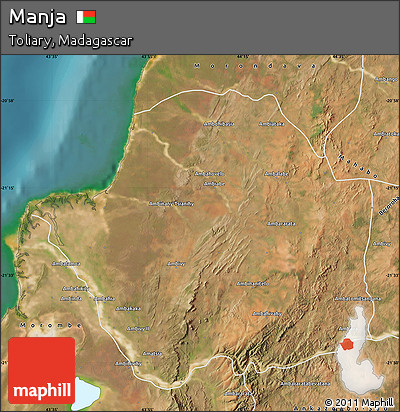 Satellite Map of Manja