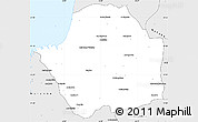 Silver Style Simple Map of Manja