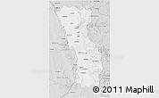 Silver Style 3D Map of Miandrivazo