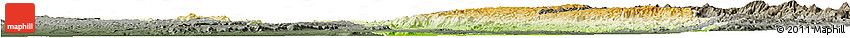 Physical Horizon Map of Miandrivazo, darken, semi-desaturated