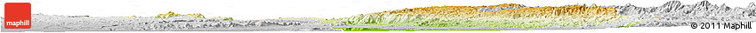 Physical Horizon Map of Miandrivazo, lighten, desaturated